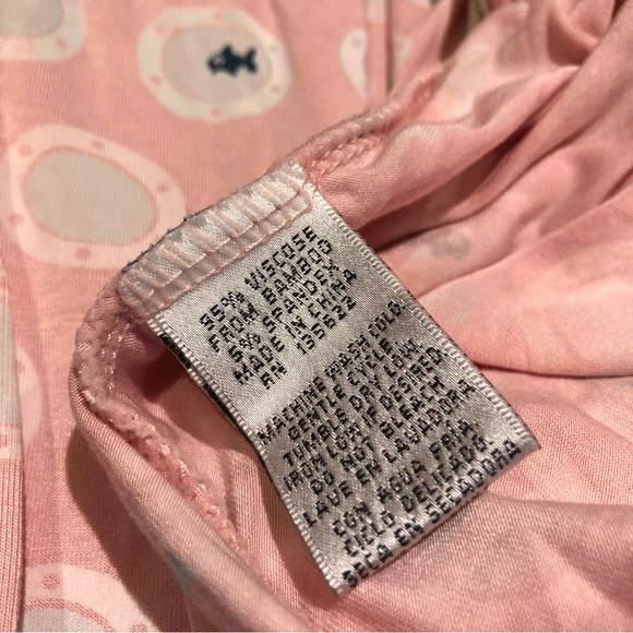 KicKee Pants nightgown 6-8 3T pink aqua fishbowl - Picture 5 of 5